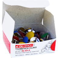 Pioneze metalice color 50 buc/cutie